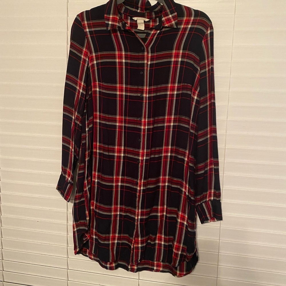 H&M flannel dress